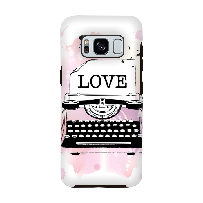 Galaxy S8 StrongFit Love Typewriter by Martina