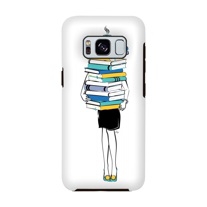 Galaxy S8 StrongFit Book Worm by Martina