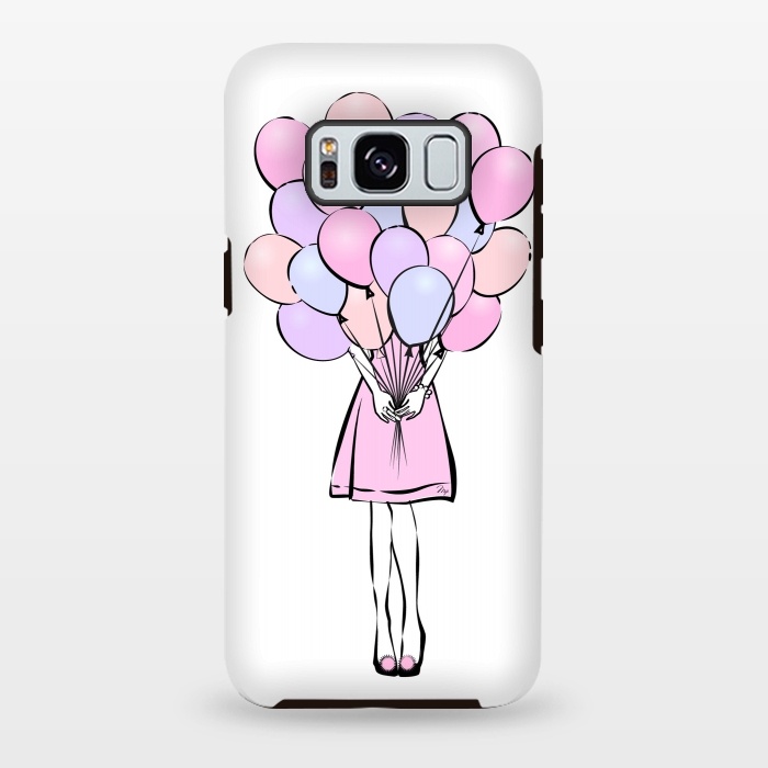 Galaxy S8 plus StrongFit Balloon Girl  by Martina