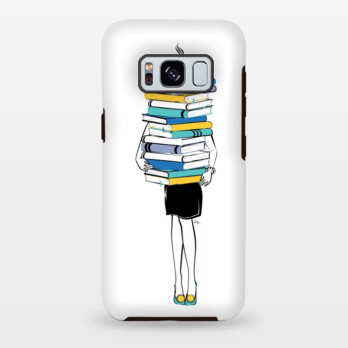 Galaxy S8 plus StrongFit Book Worm by Martina
