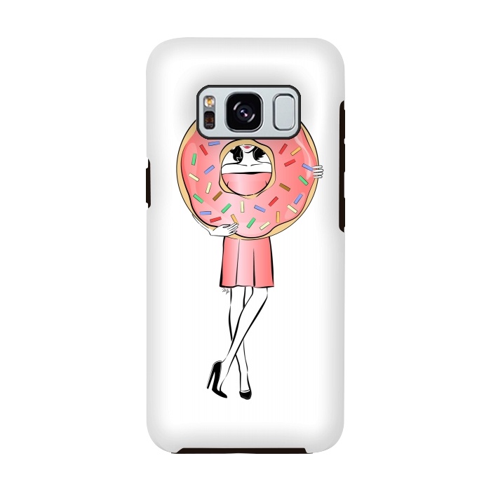 Galaxy S8 StrongFit Donut Girl by Martina