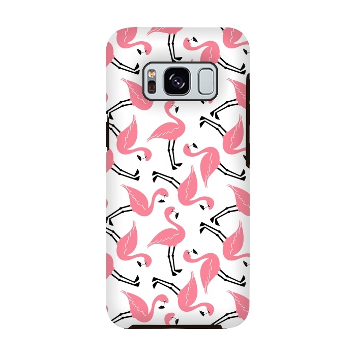 Galaxy S8 StrongFit Flamingos by Martina