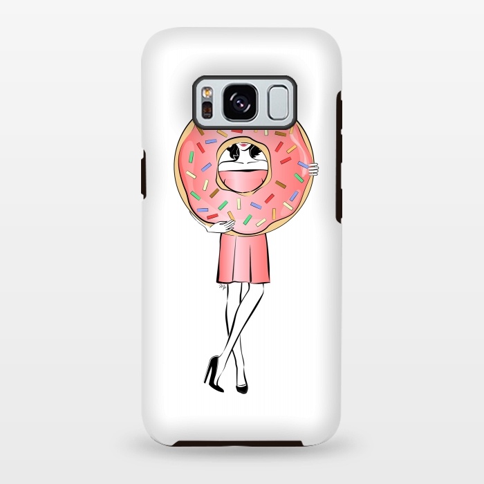 Galaxy S8 plus StrongFit Donut Girl by Martina