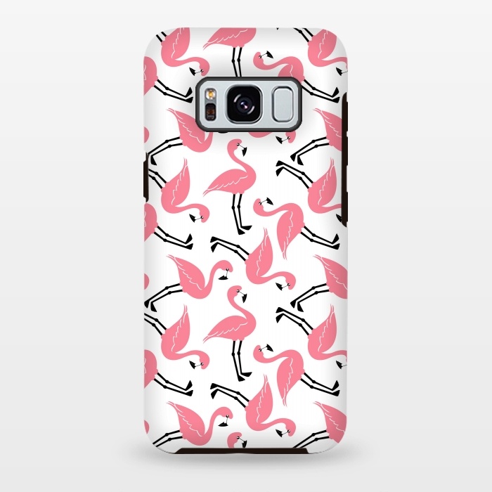 Galaxy S8 plus StrongFit Flamingos by Martina