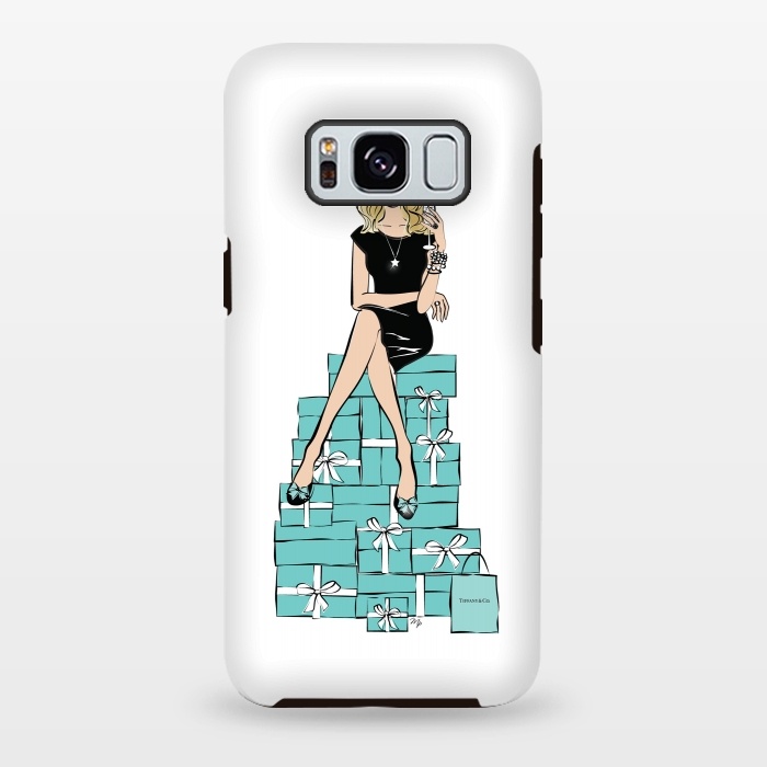 Galaxy S8 plus StrongFit Tiffany's Blue Girl by Martina