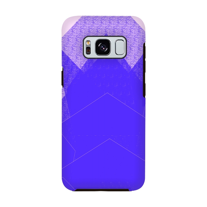 Galaxy S8 StrongFit Sunset Mountain Blue by ANoelleJay