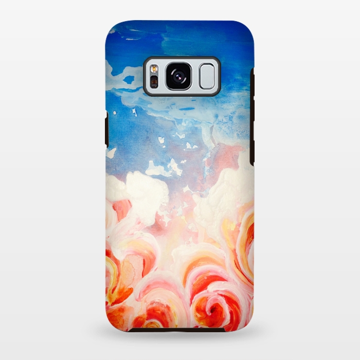 Galaxy S8 plus StrongFit Peachy Roses by ANoelleJay