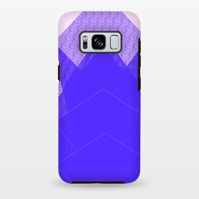 Galaxy S8 plus StrongFit Sunset Mountain Blue by ANoelleJay