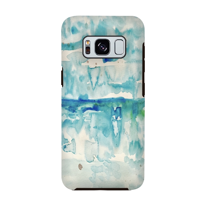 Galaxy S8 StrongFit Miami Beach Watercolor #2 by ANoelleJay