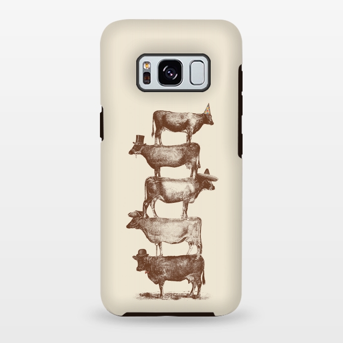 Galaxy S8 plus StrongFit Cow Cow Nuts by Florent Bodart