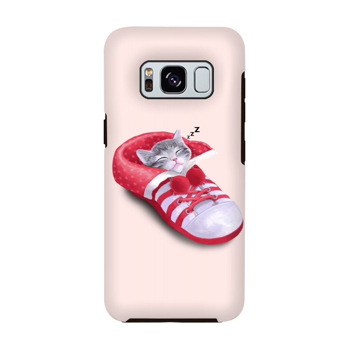 Galaxy S8 StrongFit Cat in The Shoe by Tummeow
