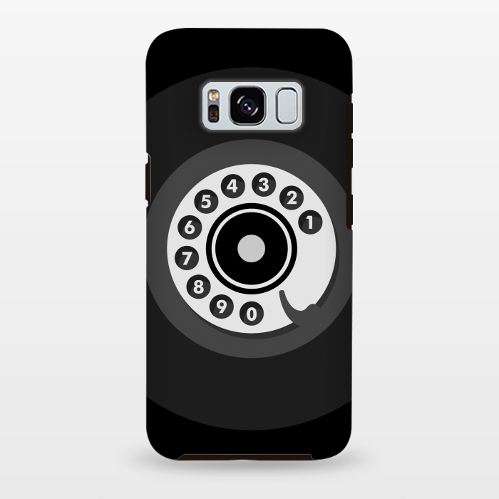 Galaxy S8 plus StrongFit Vintage Black Phone by Dellán