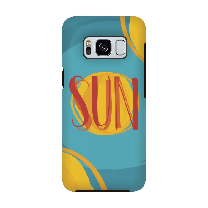 Galaxy S8 StrongFit Hot Sun on Blue Sky by Dellán
