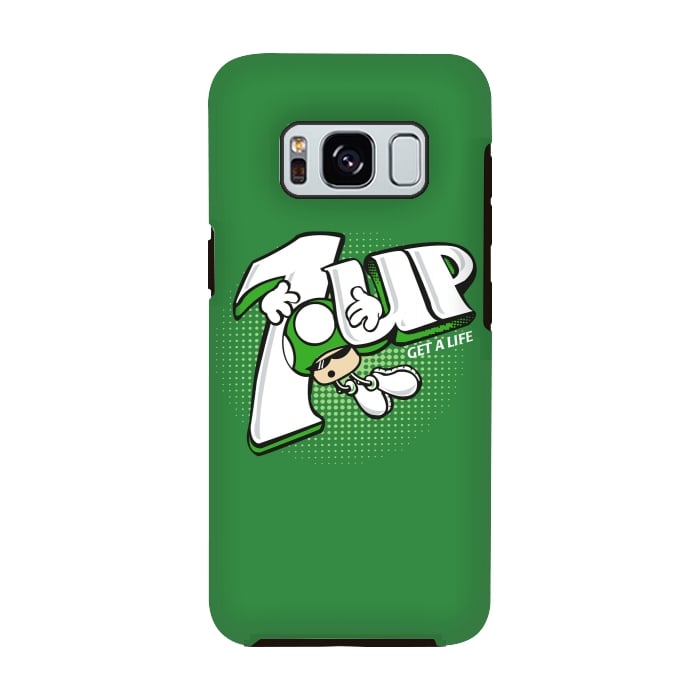 Galaxy S8 StrongFit 1UP Get a Life by Samiel Art