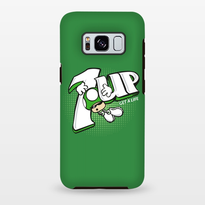 Galaxy S8 plus StrongFit 1UP Get a Life by Samiel Art