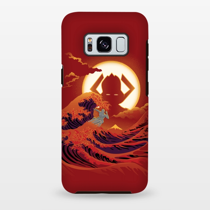 Galaxy S8 plus StrongFit Surfing with the Alien by Samiel Art