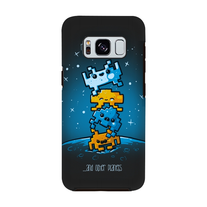 Galaxy S8 StrongFit Cute Invaders by Q-Artwork
