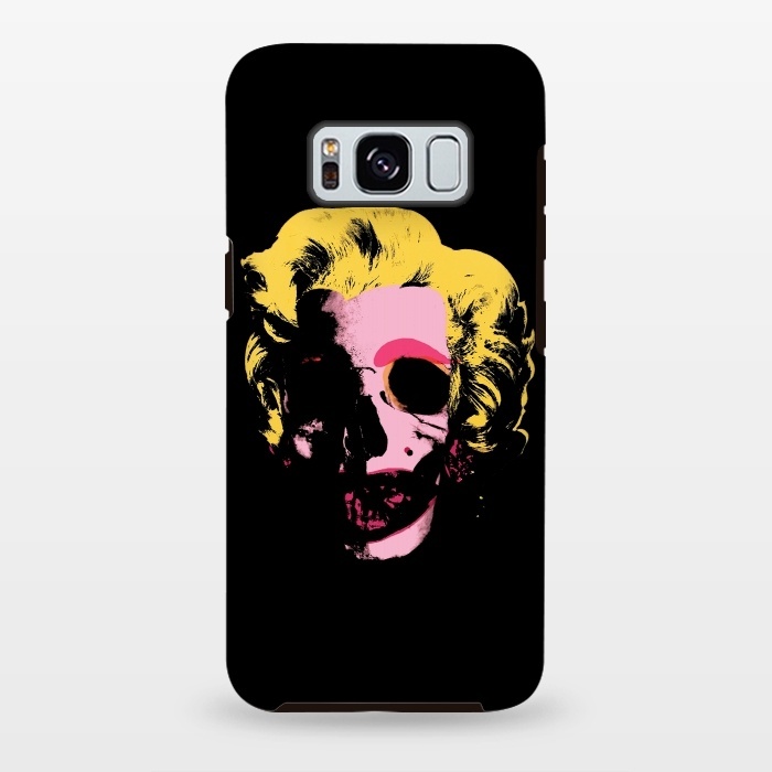 Galaxy S8 plus StrongFit Marilyn Monroe Pop Art Skull by Alisterny