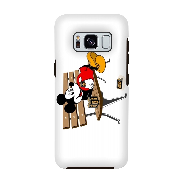 Galaxy S8 StrongFit Mickey Mouse Drinking Star Wars Beer by Alisterny