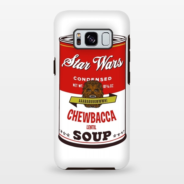 Galaxy S8 plus StrongFit Star Wars Campbells Soup Chewbacca by Alisterny