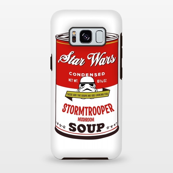 Galaxy S8 plus StrongFit Star Wars Campbells Soup Stormtrooper by Alisterny
