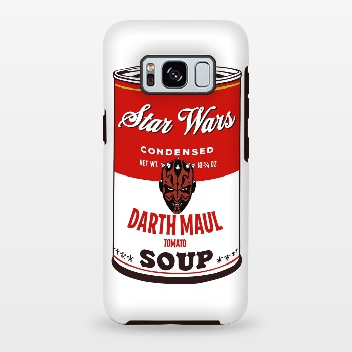 Galaxy S8 plus StrongFit Star Wars Campbells Soup Darth Maul by Alisterny