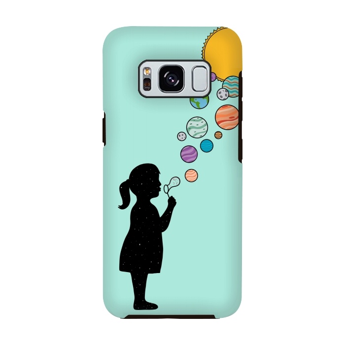 Galaxy S8 StrongFit Planets bubbles by Coffee Man
