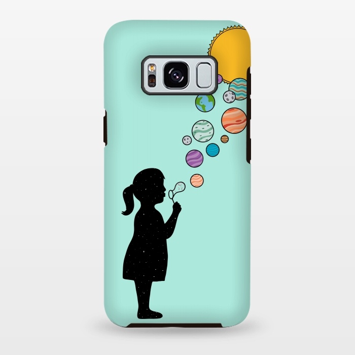 Galaxy S8 plus StrongFit Planets bubbles by Coffee Man