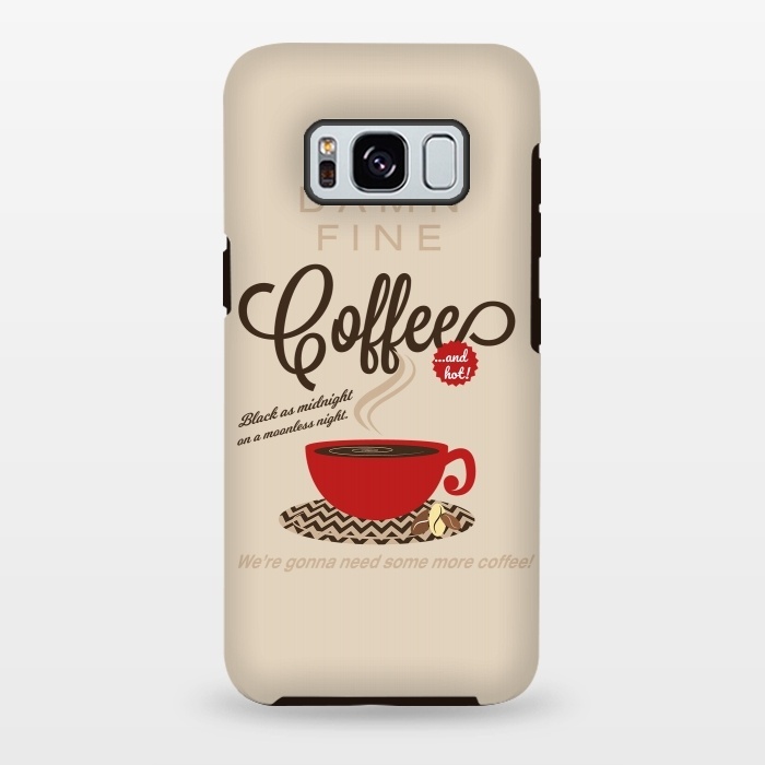 Galaxy S8 plus StrongFit Twin Peaks Damn Fine Coffee by Alisterny
