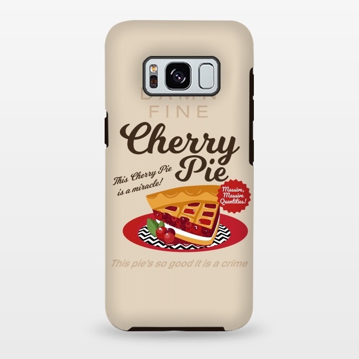 Galaxy S8 plus StrongFit Twin Peaks Damn Fine Cherry Pie by Alisterny