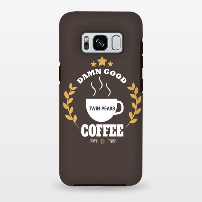 Galaxy S8 plus StrongFit Twin Peaks Damn Good Coffee by Alisterny