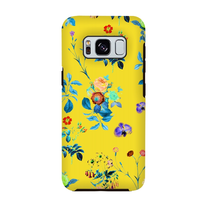 Galaxy S8 StrongFit Floral Shower II by Uma Prabhakar Gokhale