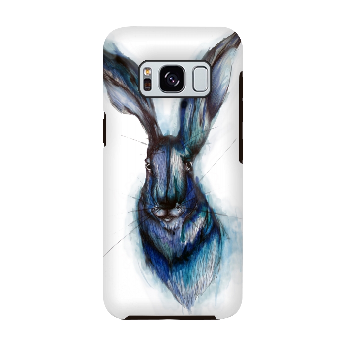 Galaxy S8 StrongFit Blue Hare by ECMazur 
