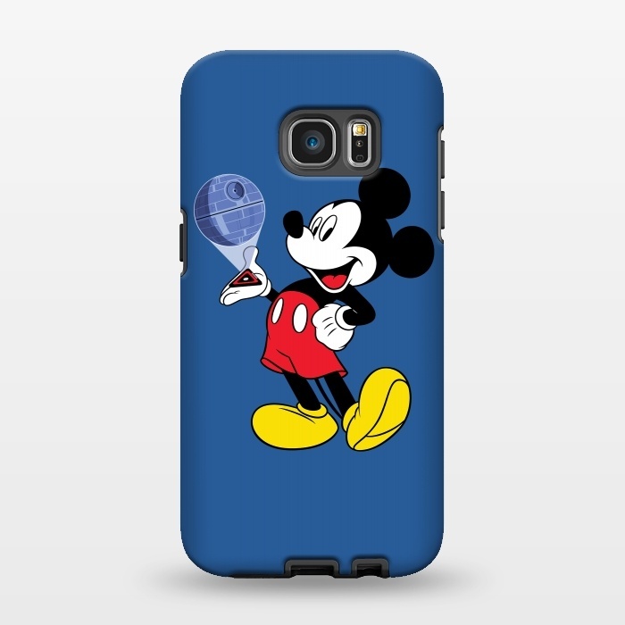 Galaxy S7 EDGE StrongFit Mickey Mouse Death Star Plans Star Wars by Alisterny