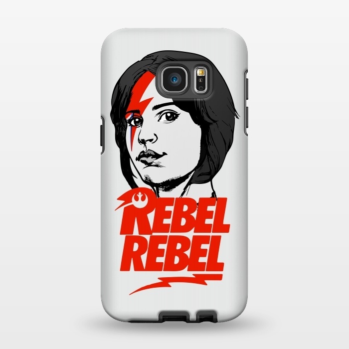 Galaxy S7 EDGE StrongFit Rebel Rebel Jyn Erso David Bowie Star Wars Rogue One  by Alisterny