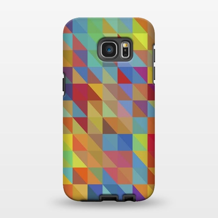 Galaxy S7 EDGE StrongFit Meduzzle: Color Chaoses by Sitchko
