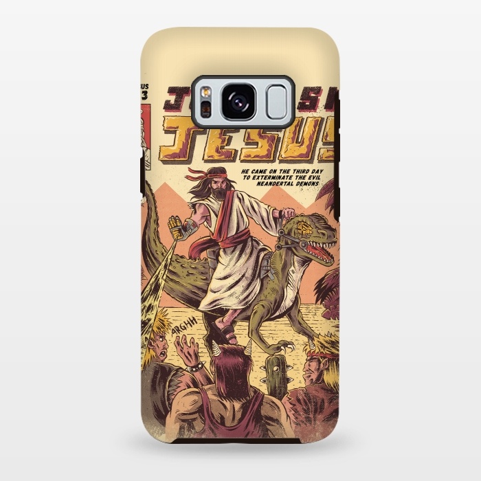 Galaxy S8 plus StrongFit JURASSIC JESUS by Ilustrata