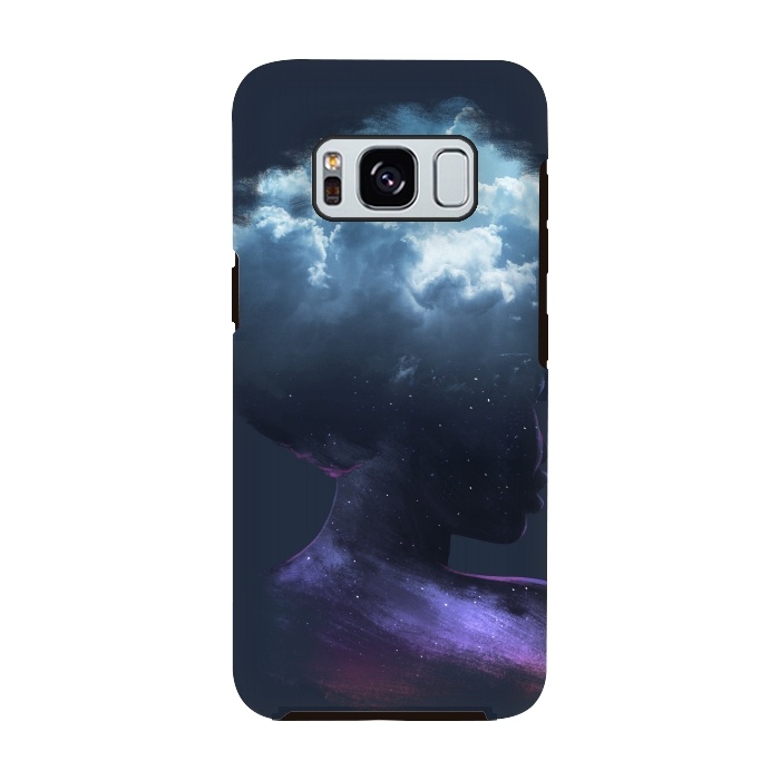 Galaxy S8 StrongFit HEAD ON THE CLOUDS by Ilustrata