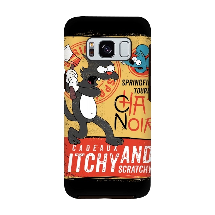 Galaxy S8 StrongFit Chat Noir Simpsons by Ilustrata