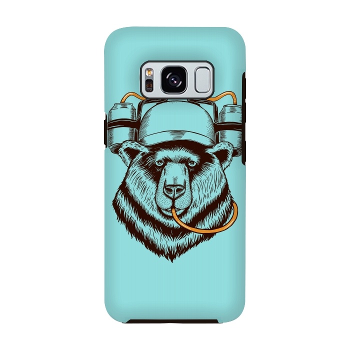 Galaxy S8 StrongFit BEAR LOVE BEER by Coffee Man