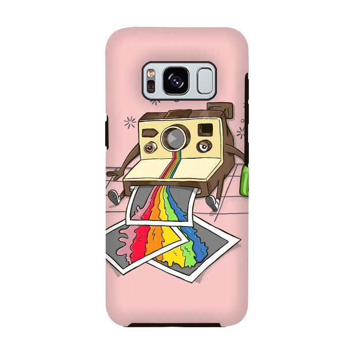 Galaxy S8 StrongFit DRUNK CAMERA ROSE by Coffee Man