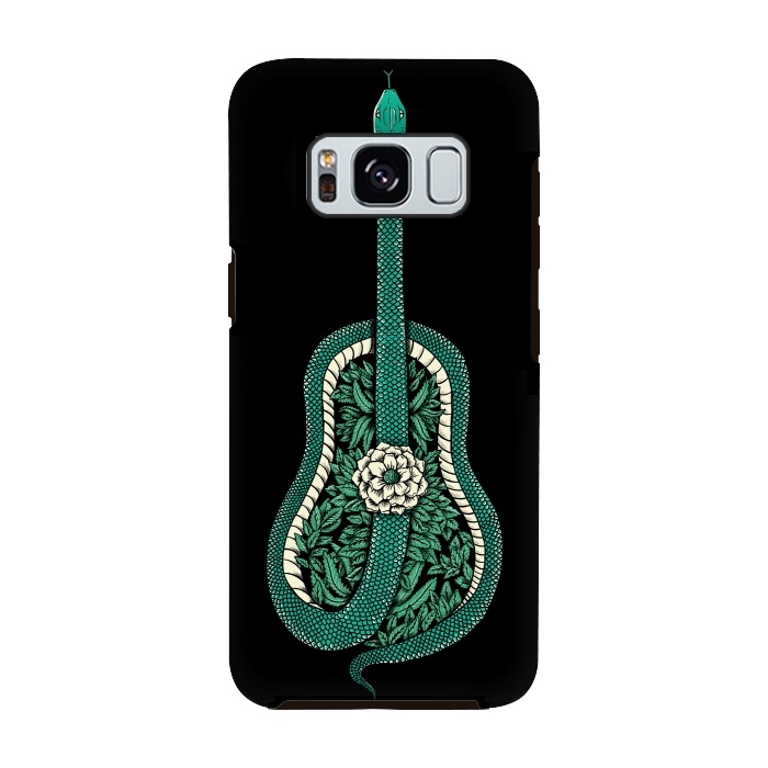 Galaxy S8 StrongFit Snake Guitar by Coffee Man