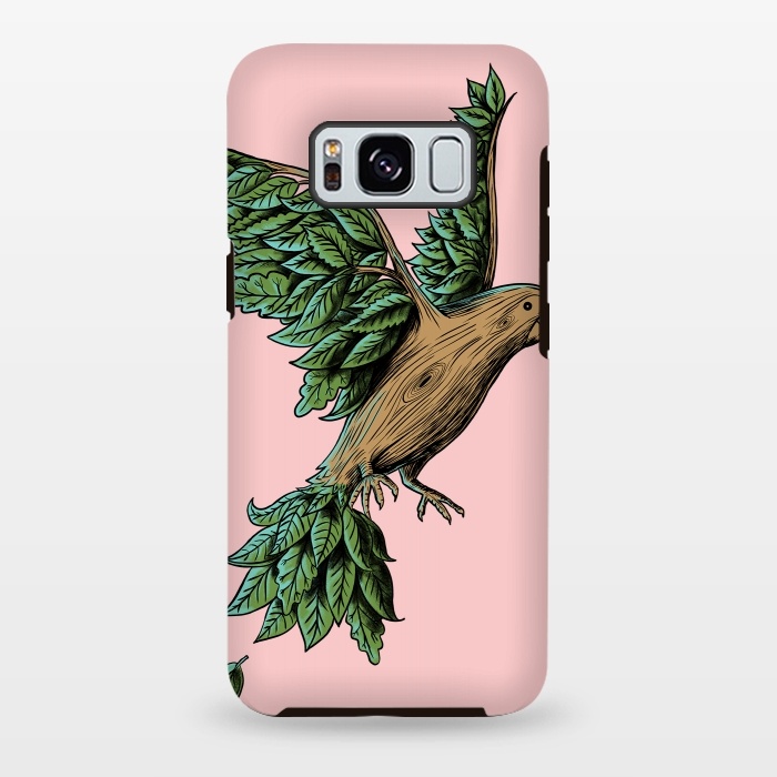 Galaxy S8 plus StrongFit Wood Bird by Coffee Man