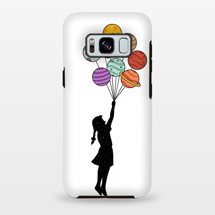 Galaxy S8 plus StrongFit Planets Balloons by Coffee Man