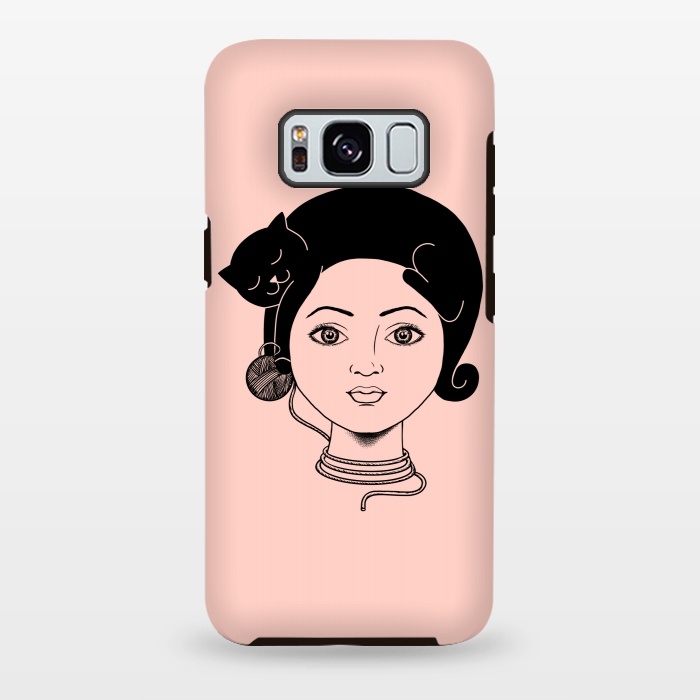 Galaxy S8 plus StrongFit Cat Lady by Coffee Man