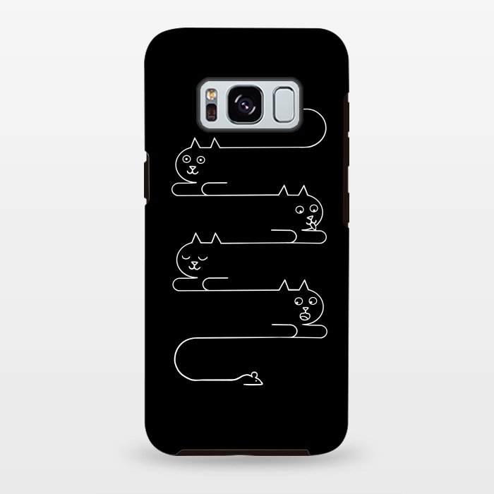 Galaxy S8 plus StrongFit Cats Line by Coffee Man