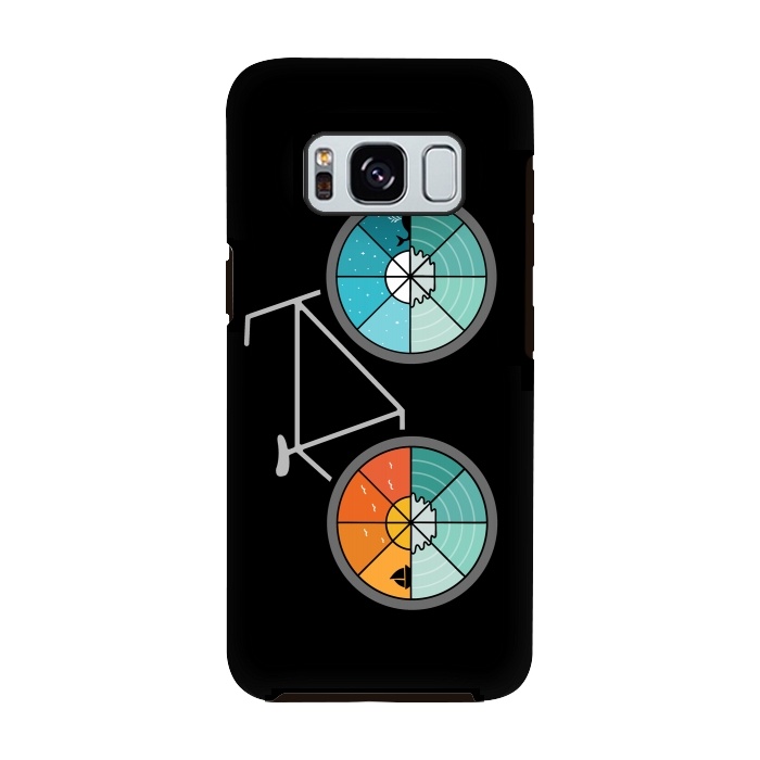 Galaxy S8 StrongFit Bicycle Landscape by Coffee Man