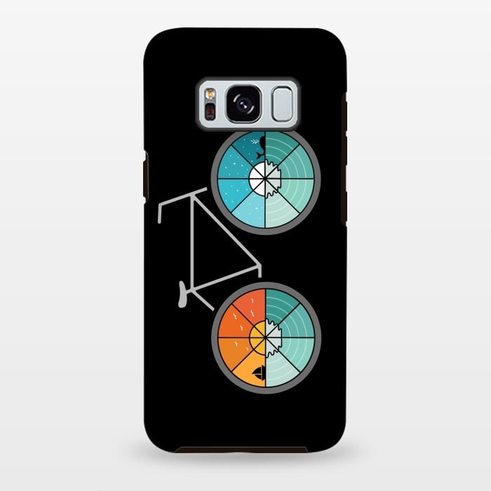 Galaxy S8 plus StrongFit Bicycle Landscape by Coffee Man