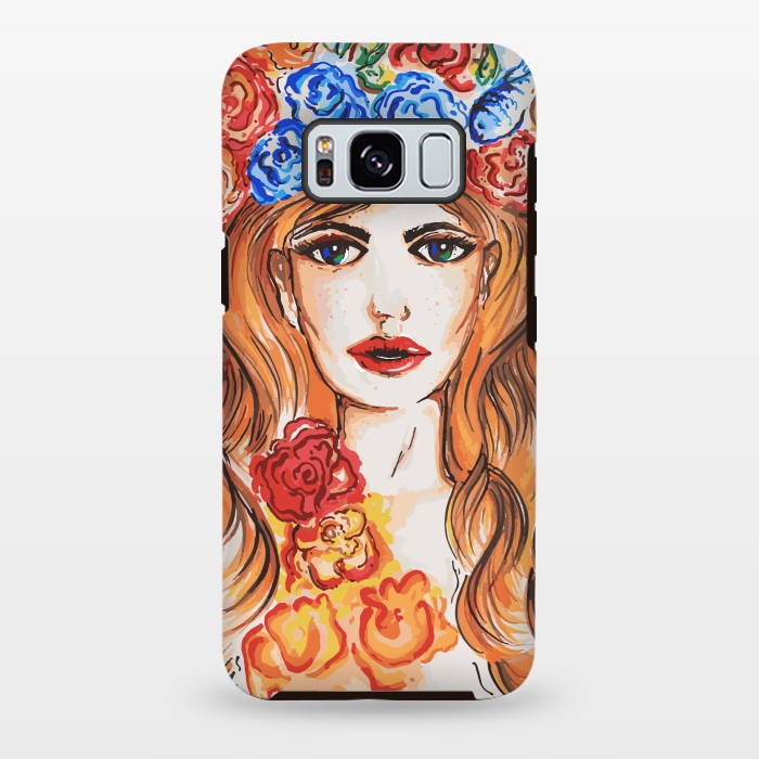 Galaxy S8 plus StrongFit Flower Girl 2 by MUKTA LATA BARUA