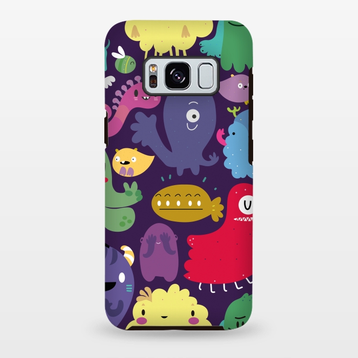 Galaxy S8 plus StrongFit Colorful monsters by Maria Jose Da Luz